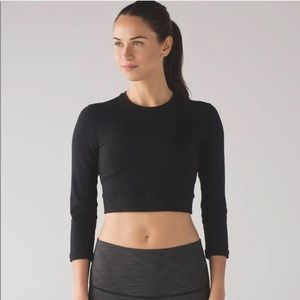 Lululemon short stop crop top 10